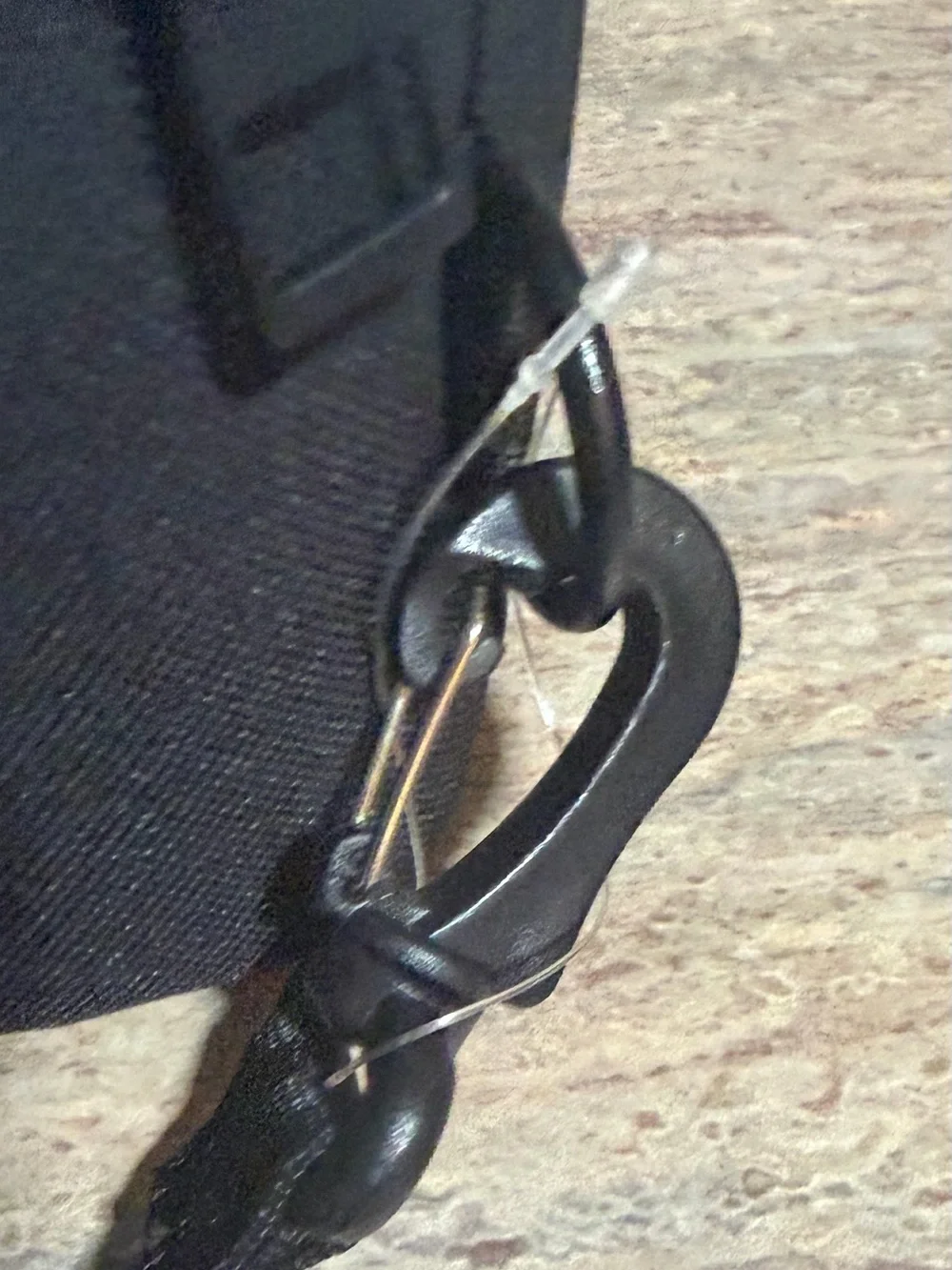 NWT Puma Black Shoe Bag with Gold Logo with detachable strap
